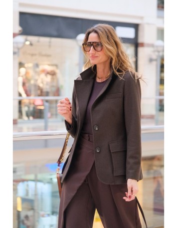 Lovesol Acı Kahve Kaşe Blazer