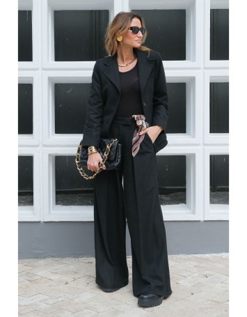 Lovesol Siyah Kaşe Blazer