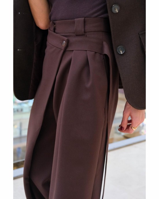 Lovesol Acı Kahve Şalvar Pantolon