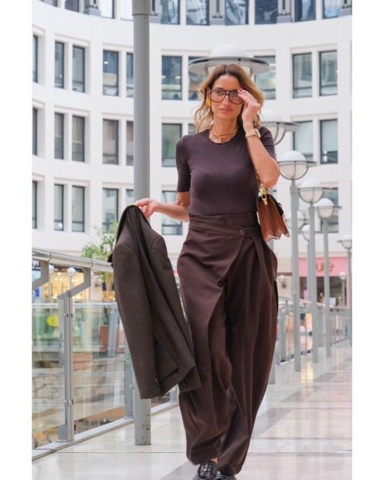 Lovesol Acı Kahve Şalvar Pantolon