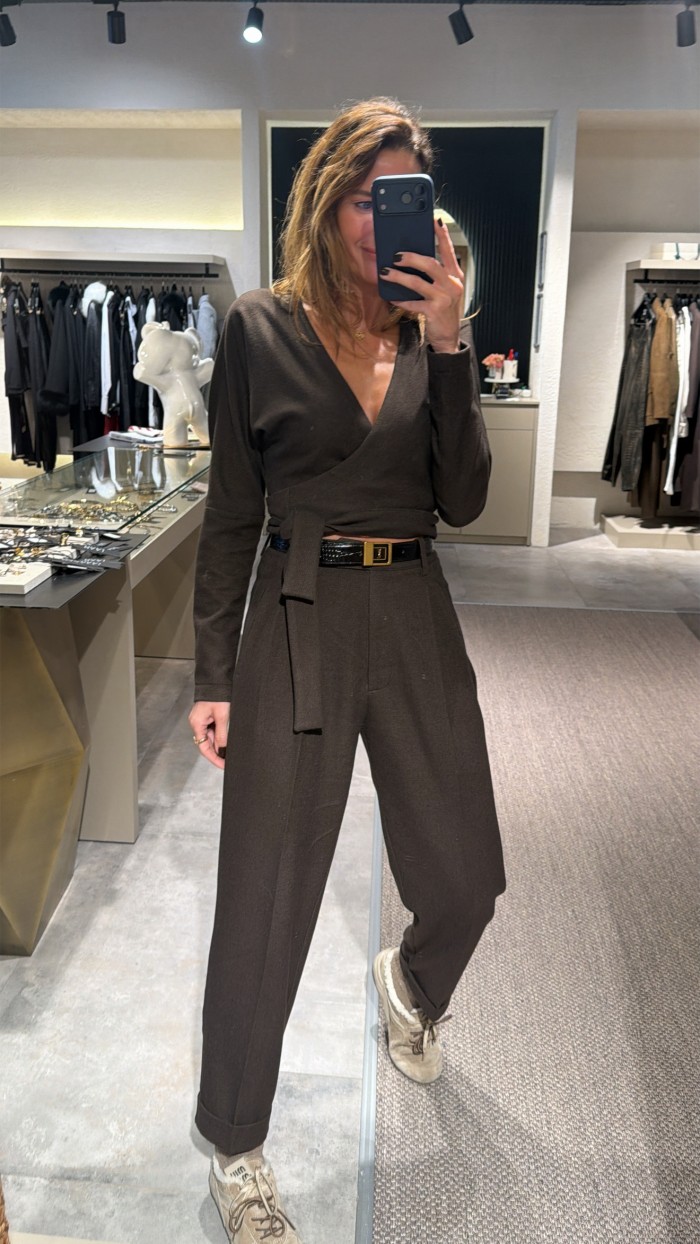 Lovesol Acı Kahve Kaşe Havuç Pantolon