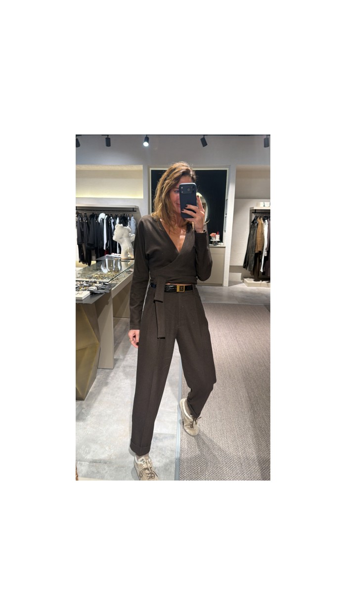 Lovesol Acı Kahve Kaşe Havuç Pantolon