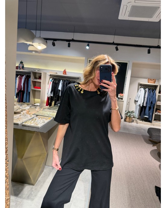 Gold Detaylı Tshirt