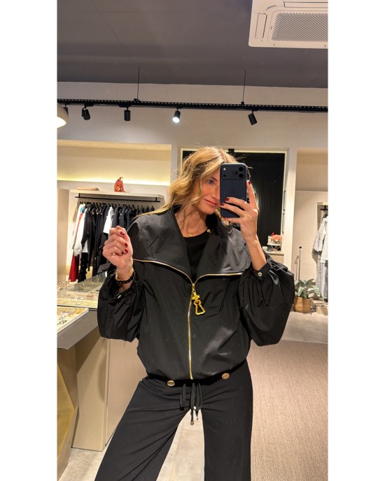 Fermuarlı Oversize Ceket