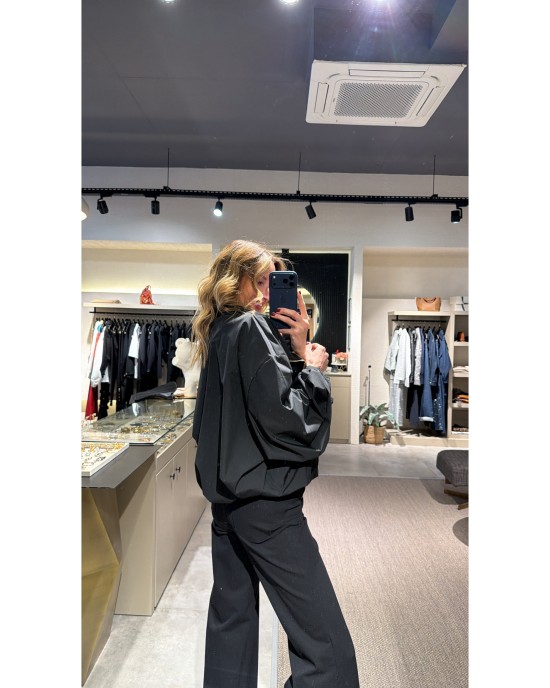 Fermuarlı Oversize Ceket