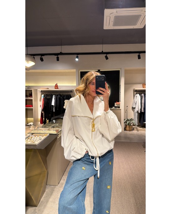 Fermuarlı Oversize Ceket