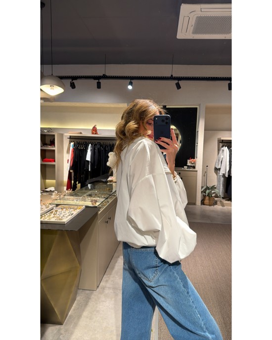 Fermuarlı Oversize Ceket