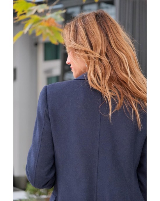 Lovesol Lacivert Kaşe Blazer