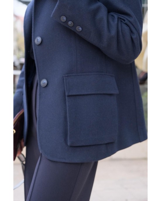 Lovesol Lacivert Kaşe Blazer