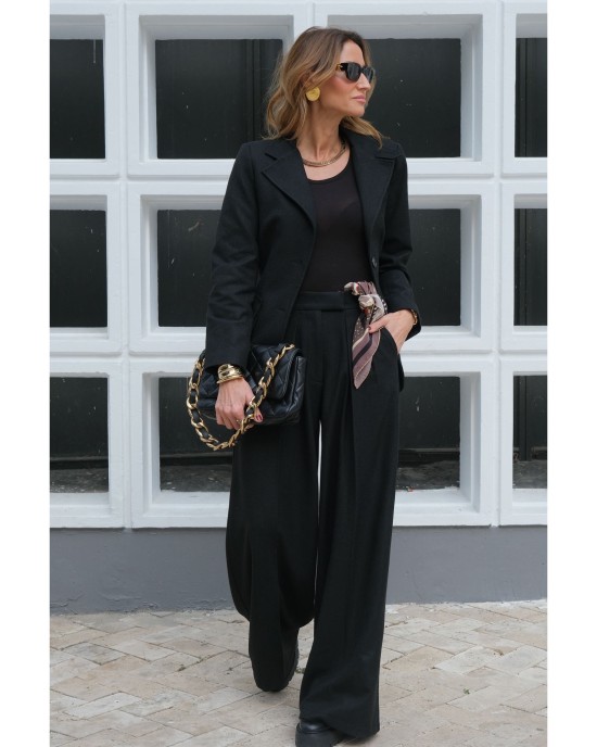 Lovesol Siyah Kaşe Blazer