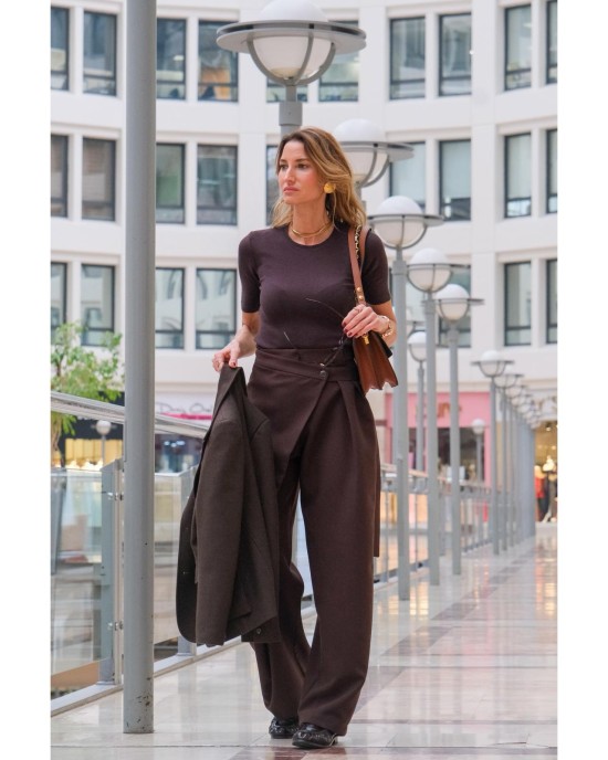 Lovesol Acı Kahve Şalvar Pantolon
