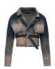 Denim jacket with belt Denim jacket with belt