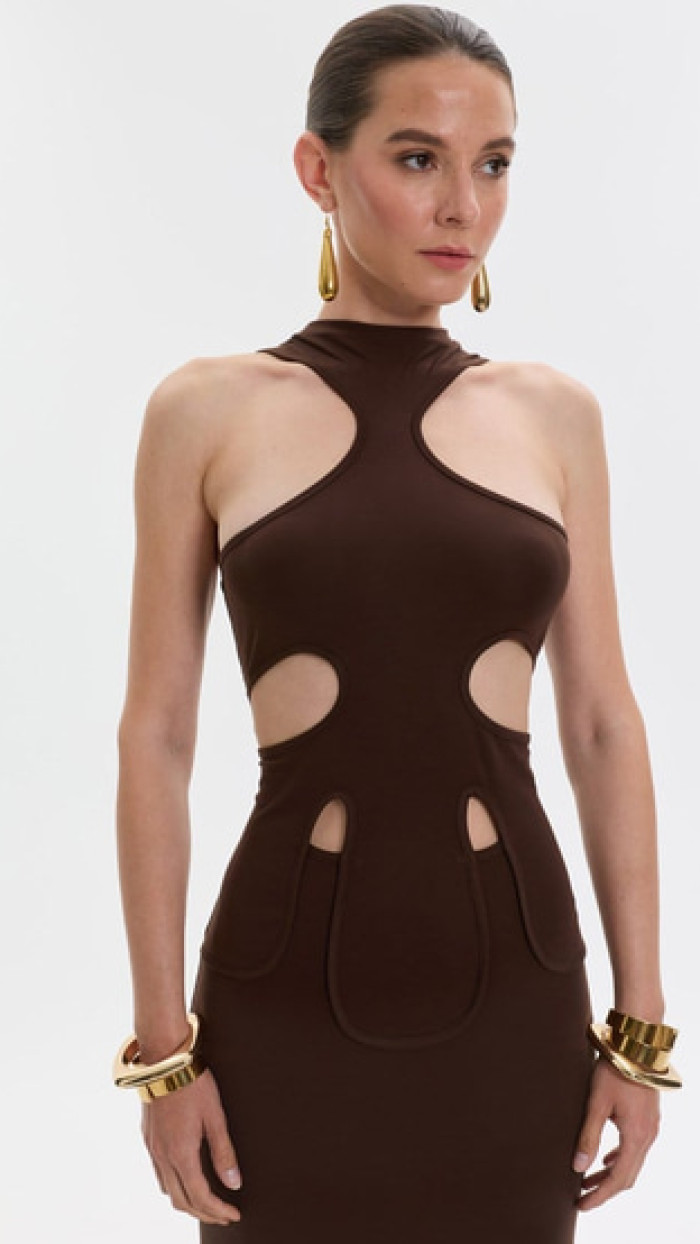 Shadowline Midi Dress
