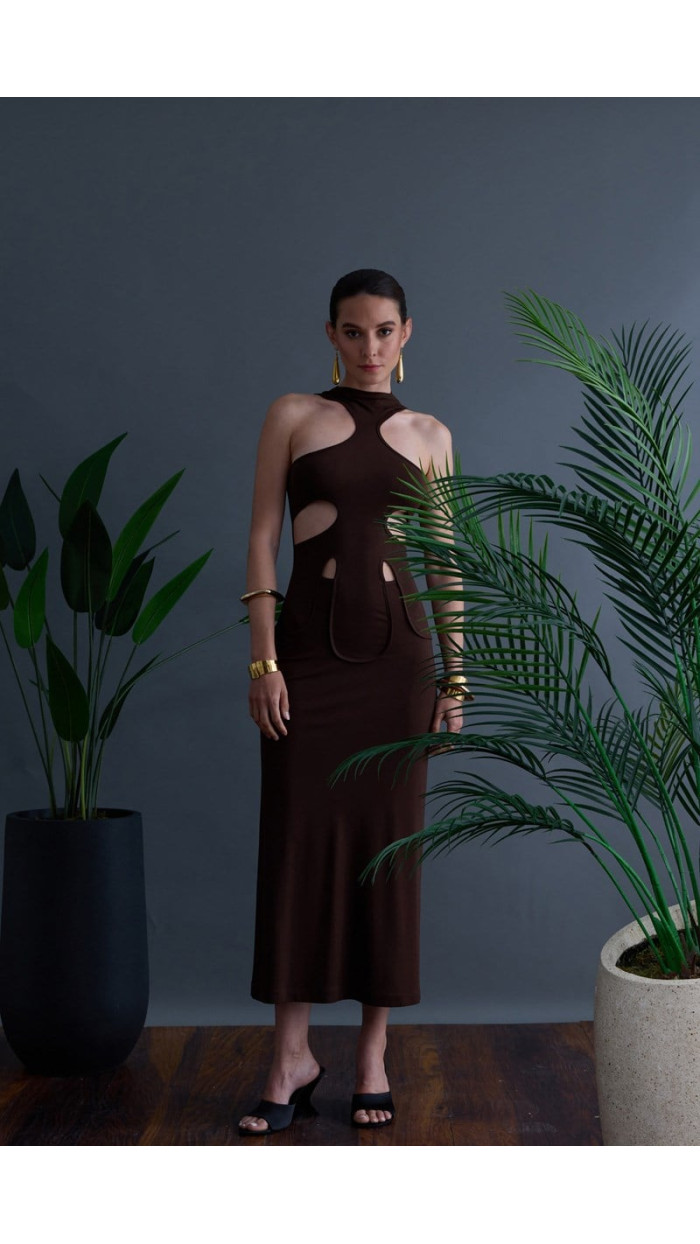 Shadowline Midi Dress