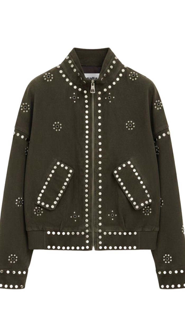 Kiera Haki Süet Ceket