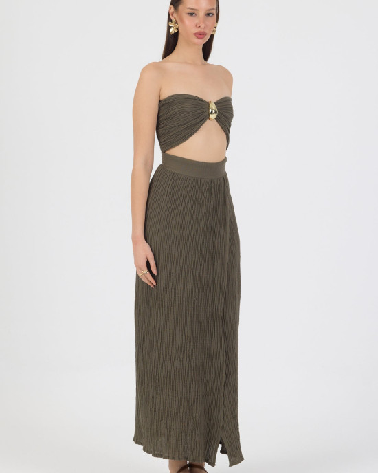 Say Aura Dress Khaki
