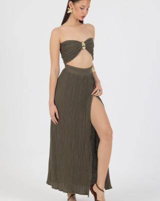 Say Aura Dress Khaki