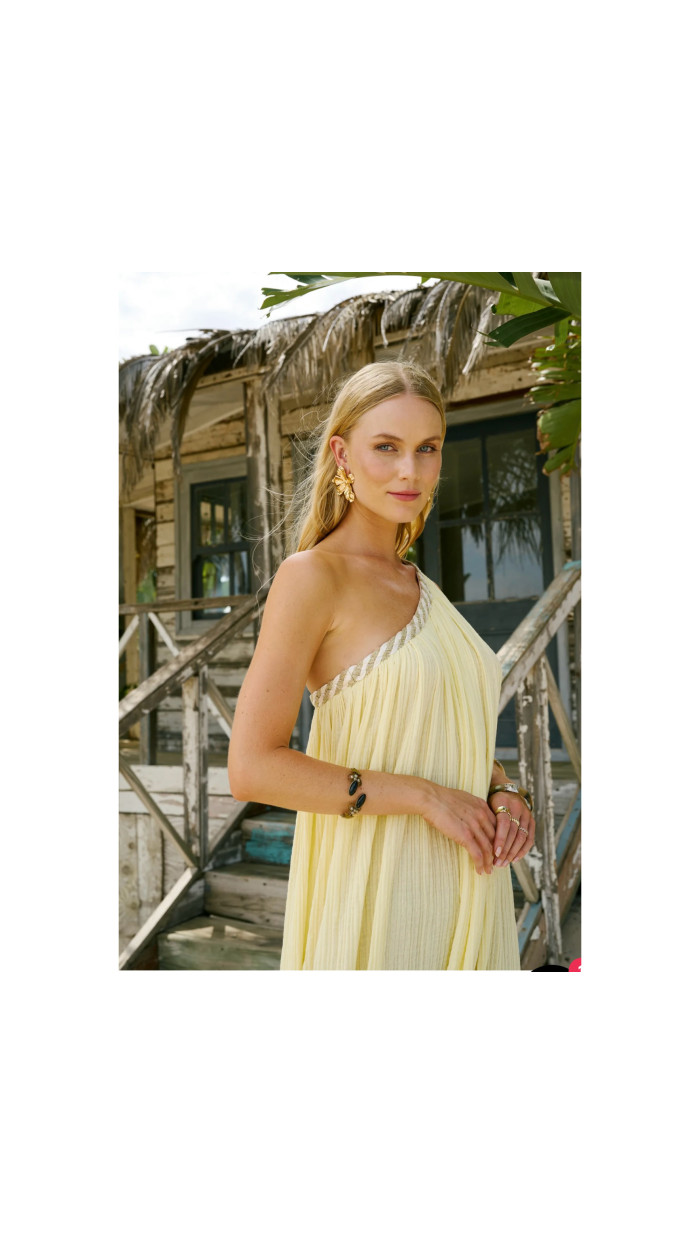 Say Costa Dress Yellow