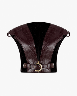  Bhemis Faux Patent Leather Vest 