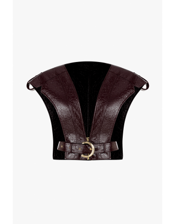  Bhemis Faux Patent Leather Vest 