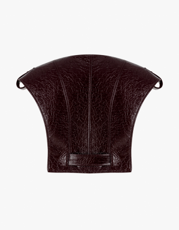  Bhemis Faux Patent Leather Vest 