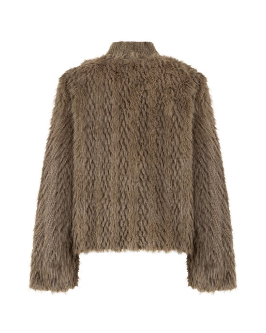 Rosena Kahve Kürk Ceket Hırka Rosena Kahve Kürk Ceket Hırka