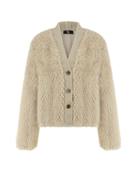 Rosene Bej Kürk Ceket Hırka Rosene Bej Kürk Ceket Hırka