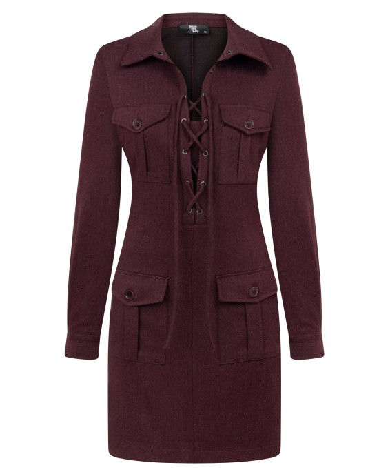 Lunn Bordo Dress