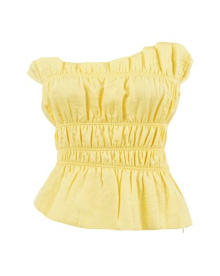 Kuun Limon Sarısı Corset Top