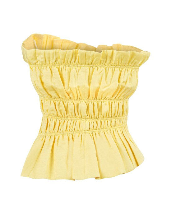 Kuun Limon Sarısı Corset Top