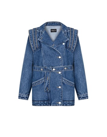 Eva Denim Jacket Dark Blue