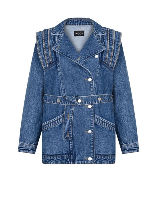 Eva Denim Jacket Dark Blue Eva Denim Jacket Dark Blue