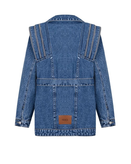 Eva Denim Jacket Dark Blue Eva Denim Jacket Dark Blue