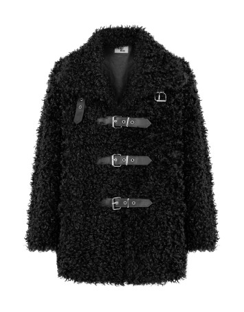 Delphin Siyah Kemerli Kaban