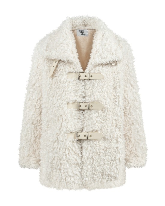 Delphin Ekru Kemerli Kaban