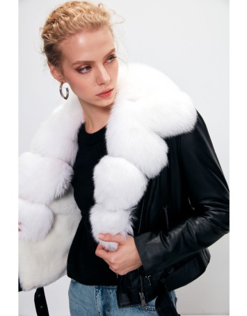 Bonnie İçi Kürklü Deri Ceket