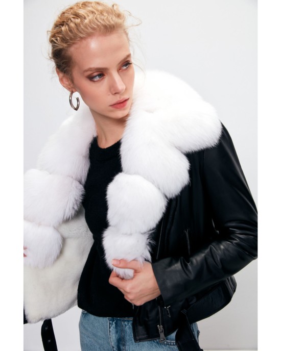 Bonnie İçi Kürklü Deri Ceket Bonnie İçi Kürklü Deri Ceket