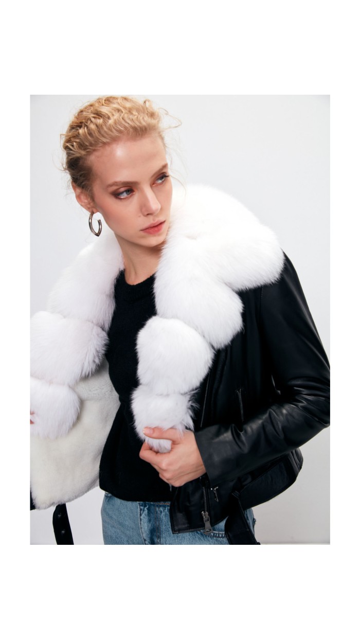 Bonnie İçi Kürklü Deri Ceket