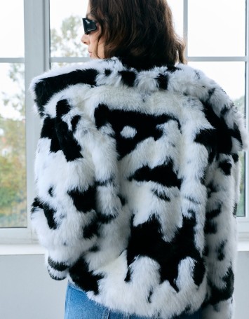 Flo Beyaz kürk Kaban