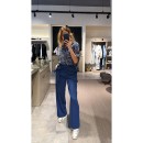 Lacivert Transparan Gömlek