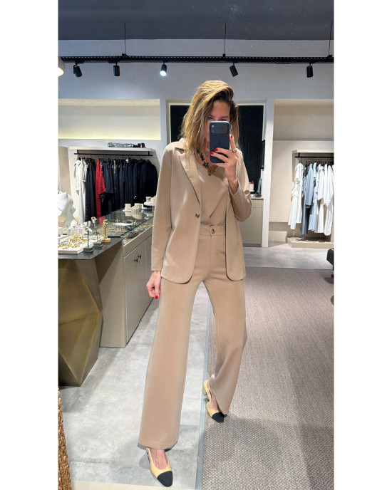 Signature Knit Pantolon Beige