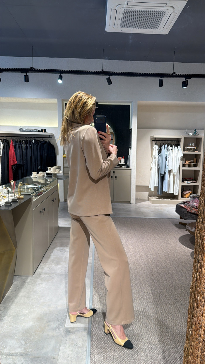 Signature Knit Pantolon Beige