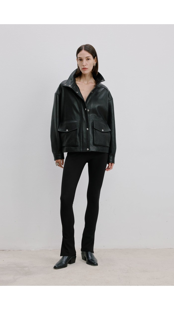 Oversize Deri Ceket 