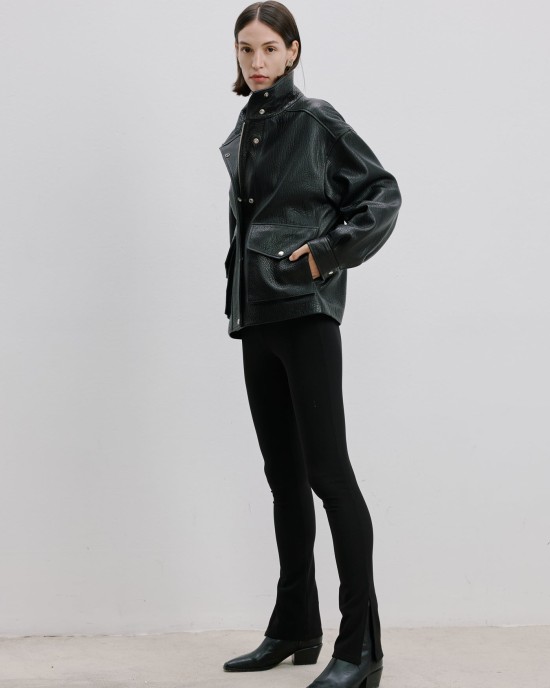 Oversize Deri Ceket Oversize Deri Ceket