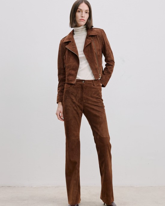 Kahve Süet Pantolon Kahve Süet Pantolon
