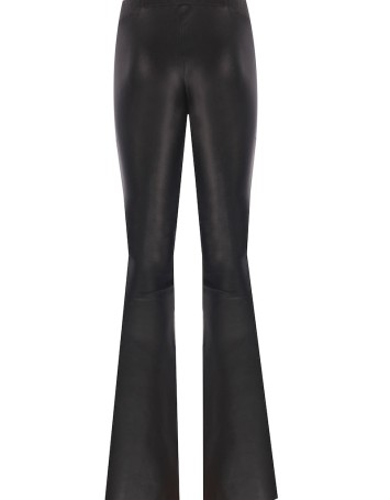 İspanyol Paça Deri Pantolon