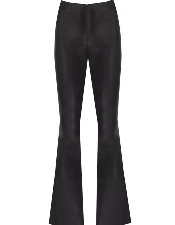 İspanyol Paça Deri Pantolon