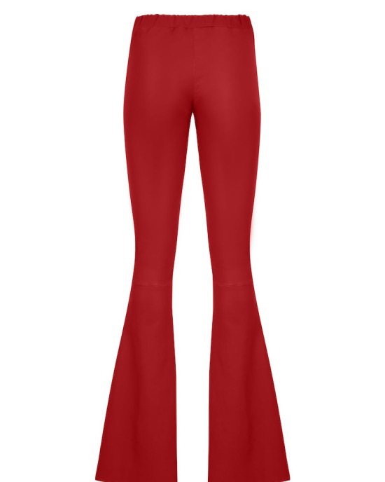 İspanyol Paça Deri Pantolon