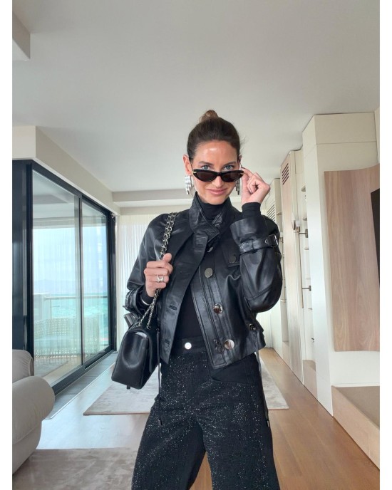 Siyah Deri Ceket