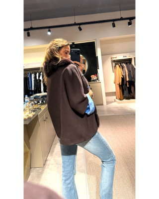 5327 Kaşe Tilki Kaban Kahve